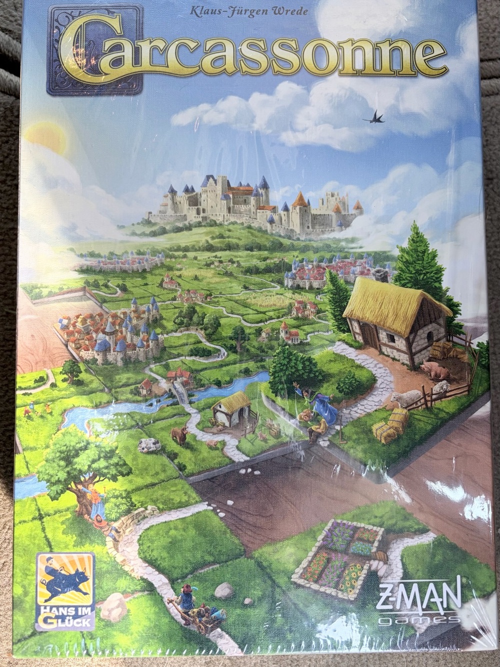 Carcassonne Board Game by Z-Man Games - Colorful Landscape Box